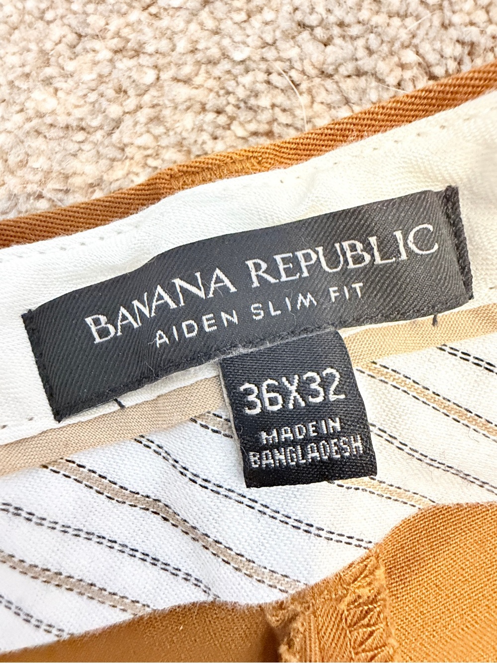 Banana Republic Rapid Movement Aiden Slim Fit Chino Pants Men’s 36x32 - Picture 3 of 8